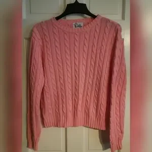 Lilly Pulitzer Sweaters Vtg Lilly Pulitzer Cable Knit Sweater Pink M Poshmark